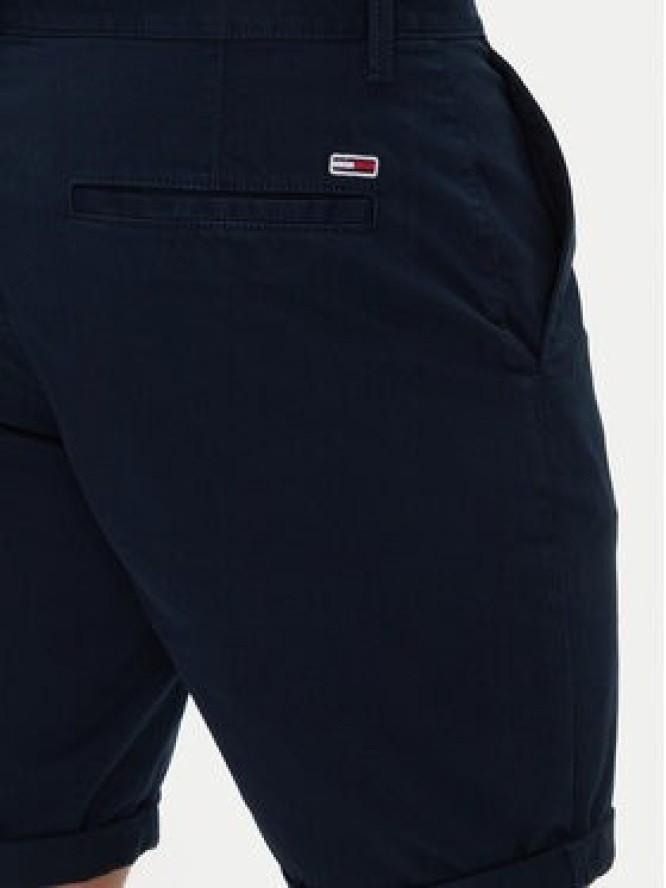 Tommy Jeans Szorty materiałowe Scanton DM0DM21950 Granatowy Slim Fit