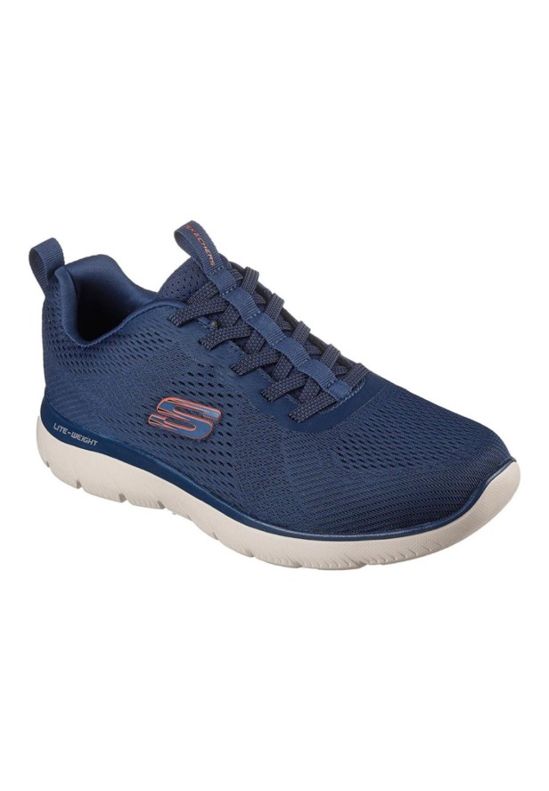 Buty Skechers Summits Eckler Niebiesko-Pomarańczowe