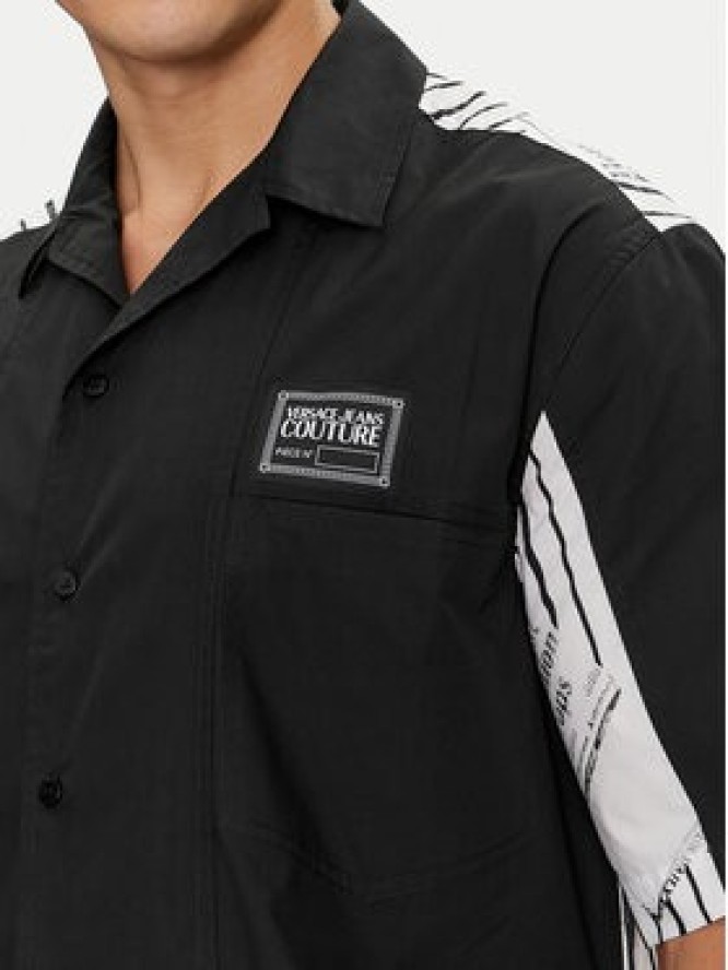 Versace Jeans Couture Koszula 76GAL202 Czarny Relaxed Fit