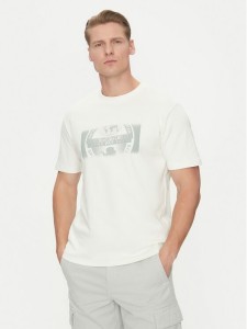 Napapijri T-Shirt S-Vanni NP0A4IEA Biały Regular Fit