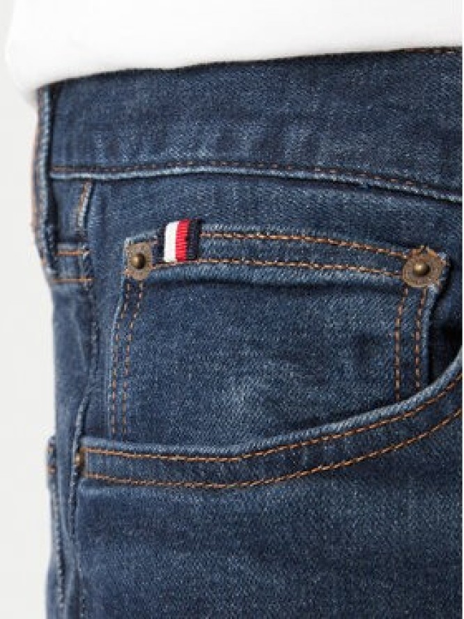 Tommy Hilfiger Jeansy Denton MW0MW41902 Granatowy Straight Fit