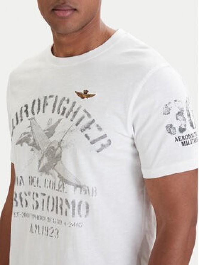 Aeronautica Militare T-Shirt 261TS2525UJ00686 Biały Regular Fit