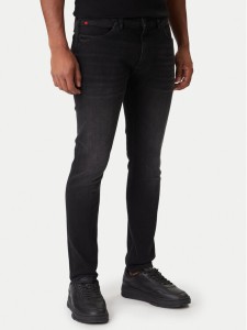 HUGO Jeansy 50547254 Czarny Extra Slim Fit