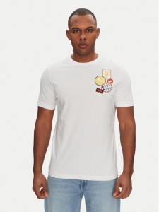 Puma T-Shirt Graphics Icon 684829 Biały Regular Fit