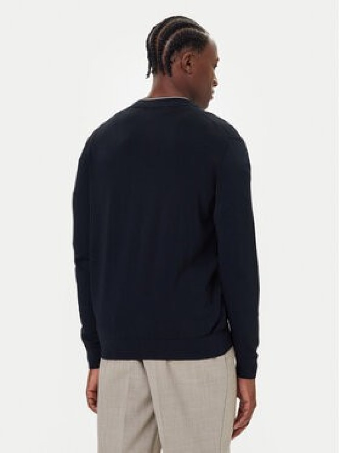 Bugatti Sweter 7600-85570D Granatowy Regular Fit