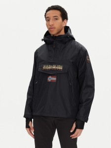 Napapijri Kurtka anorak Rainforest Next Sum NP0A4ILW Czarny Loose Fit