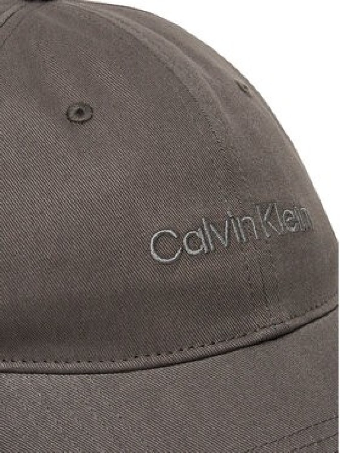 Calvin Klein Czapka z daszkiem Logo Embroidery LV04D5003G Szary