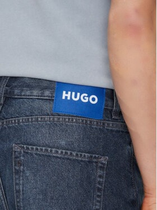 HUGO Szorty jeansowe Skate 50534641 Granatowy Straight Fit