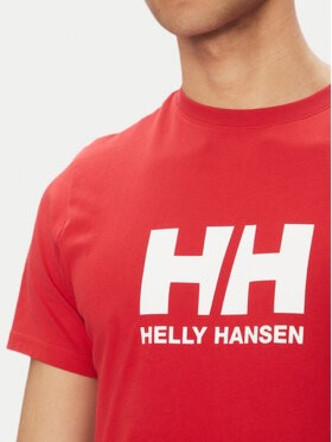 Helly Hansen T-Shirt Logo 54596 Czerwony Regular Fit