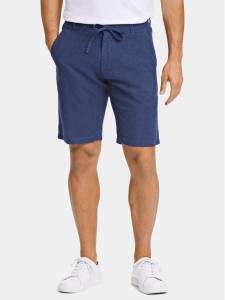 Lindbergh Szorty materiałowe 30-508003 Granatowy Relaxed Fit