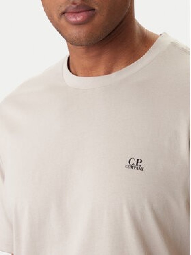 C.P. Company T-Shirt 20CMTS725A005100W Beżowy Regular Fit