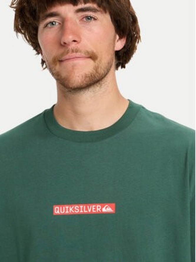 Quiksilver T-Shirt Dna Clicker EQYZT08207 Zielony Regular Fit