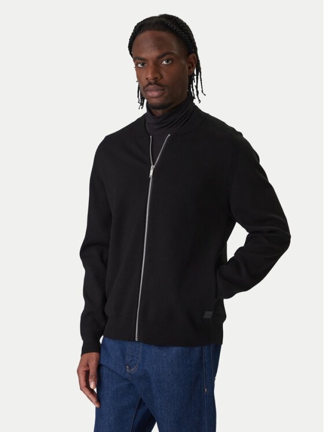 Calvin Klein Kardigan LV040EM324 Czarny Regular Fit