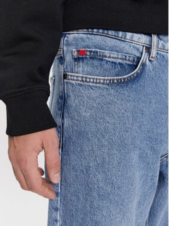 Hugo Jeansy 50507854 Niebieski Loose Fit