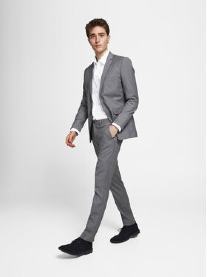 Jack & Jones Garnitur Franco 12181339 Szary Super Slim Fit