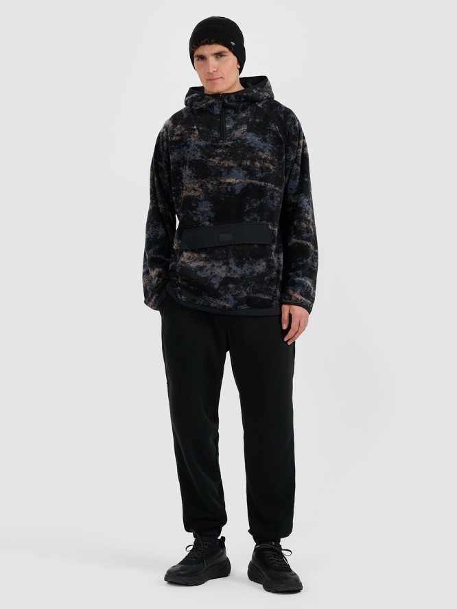 4F Polar z kapturem regular męski - multikolor L