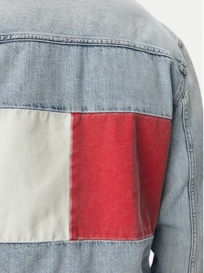 Tommy Jeans Kurtka jeansowa Ryan Jacket Rwb Cj6013 DM0DM23657 Niebieski jasny Regular Fit