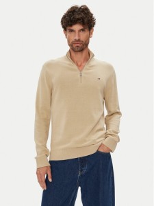 Tommy Jeans Sweter DM0DM21654 Beżowy Slim Fit