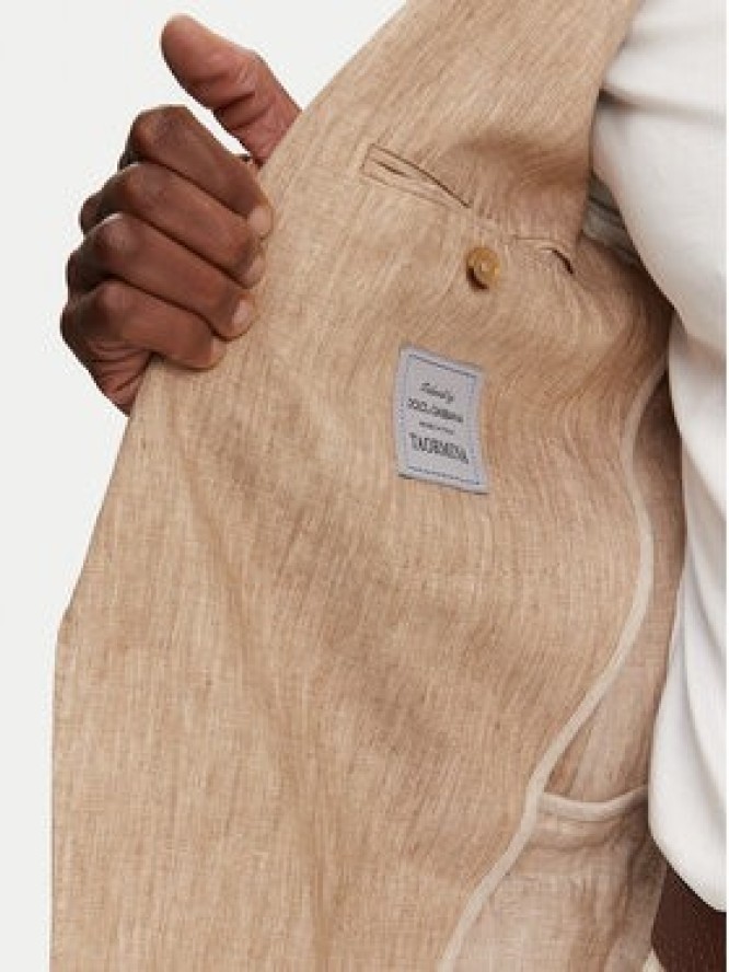 Dolce&Gabbana Marynarka G2NW0T FU4L0 Beżowy Regular Fit