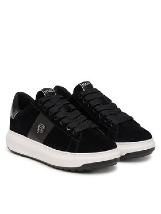 KARL LAGERFELD Sneakersy Kapri Lug KL57527 Czarny