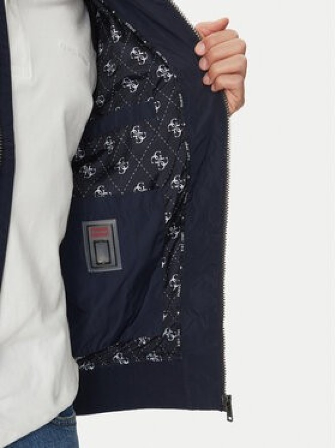Guess Kurtka bomber M5GL28 WH762 Granatowy Regular Fit