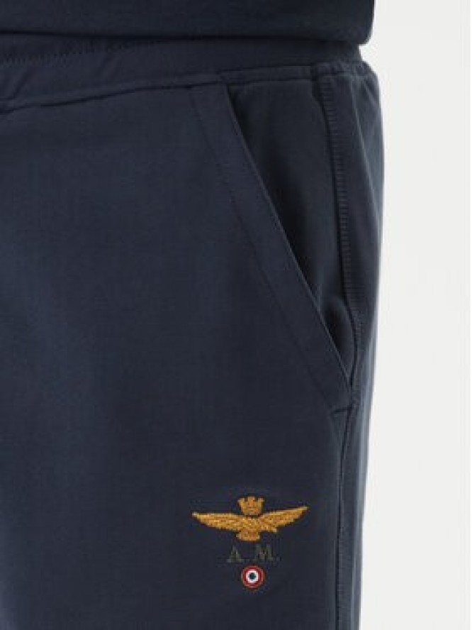Aeronautica Militare Szorty sportowe 261BF0032UF00674 Granatowy Regular Fit