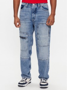 Tommy Jeans Jeansy Aiden Baggy Tapered Cargo Ah7032 DM0DM18083 Niebieski Regular Fit