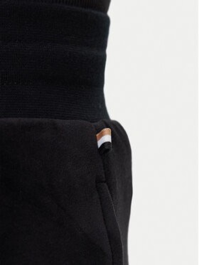BOSS Spodnie dresowe Velour 50550635 Czarny Regular Fit