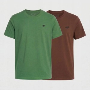 KOSZULKA MĘSKA LIMITOWANA 4F T-SHIRT KOMPLET ZESTAW 2 SZTUKI S M3948 SS26