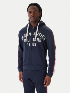 Aeronautica Militare Bluza 261FE2070UF00677 Granatowy Comfort Fit