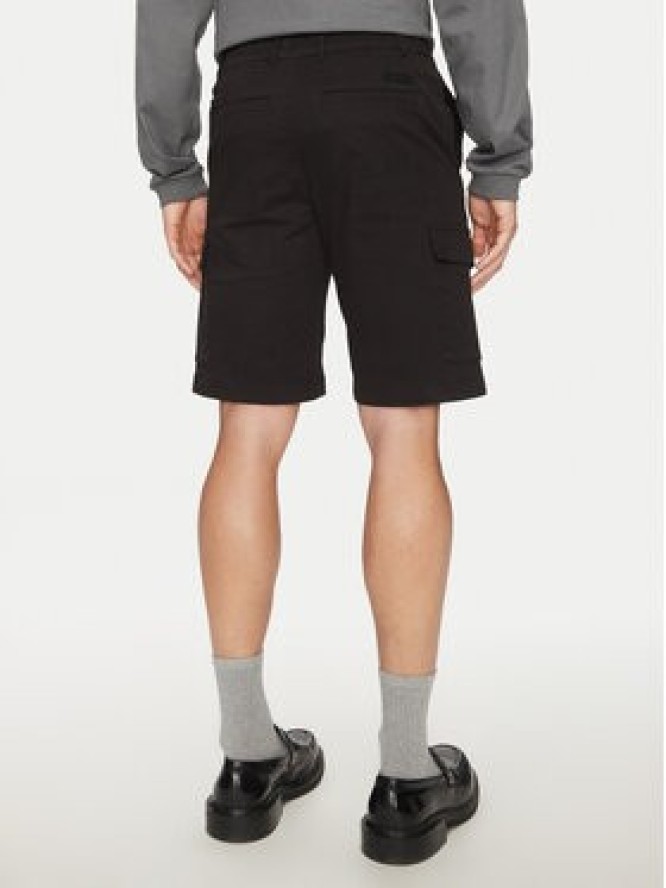 Calvin Klein Szorty materiałowe Modern Twill K10K114067 Czarny Regular Fit