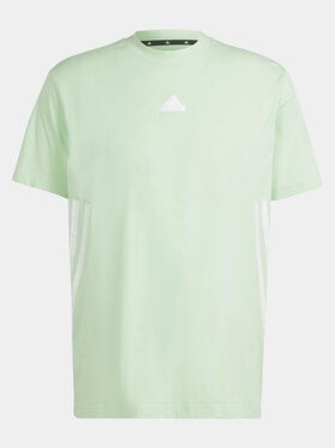 adidas T-Shirt Future Icons 3-Stripes IR9169 Zielony Loose Fit