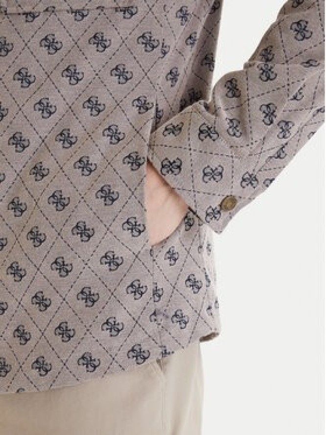 Guess Kurtka przejściowa M6GL05 W1661 Beżowy Classic Fit