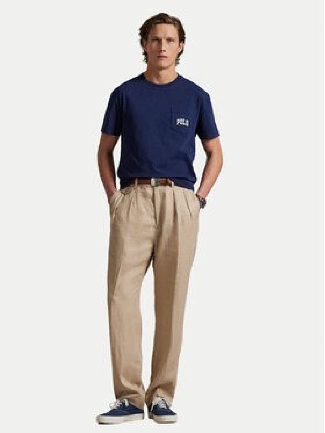 Polo Ralph Lauren T-Shirt 710974585001 Granatowy Custom Slim Fit