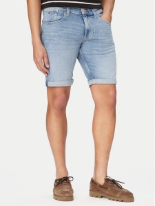 Tommy Jeans Szorty jeansowe Ronnie DM0DM22979 Niebieski Slim Fit