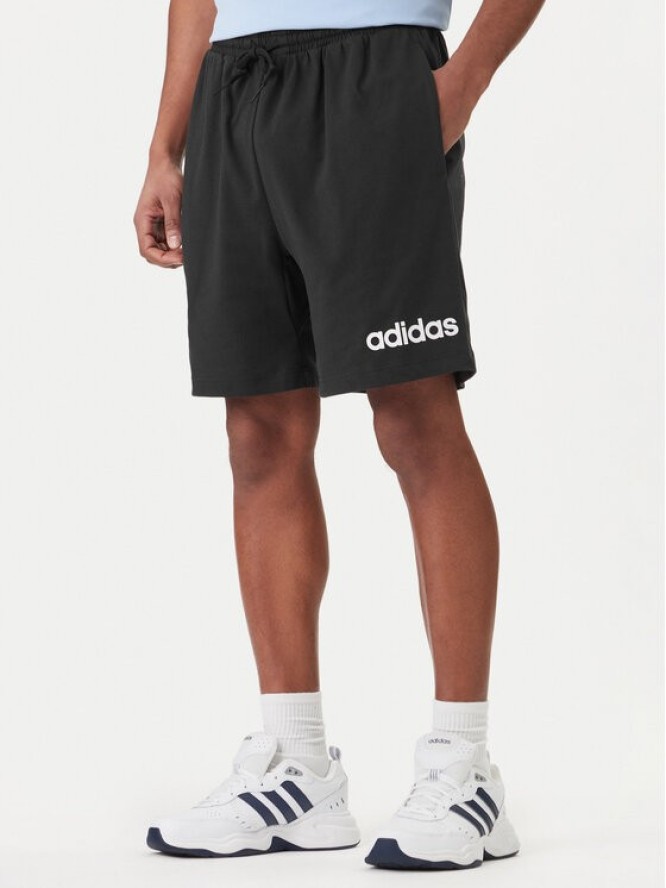 adidas Szorty sportowe Essentials Linear JE9012 Czarny Regular Fit