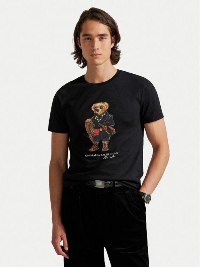 Polo Ralph Lauren T-Shirt 710P00094001 Czarny Custom Slim Fit