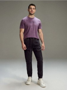 Spodnie jogger slim fit - czarny