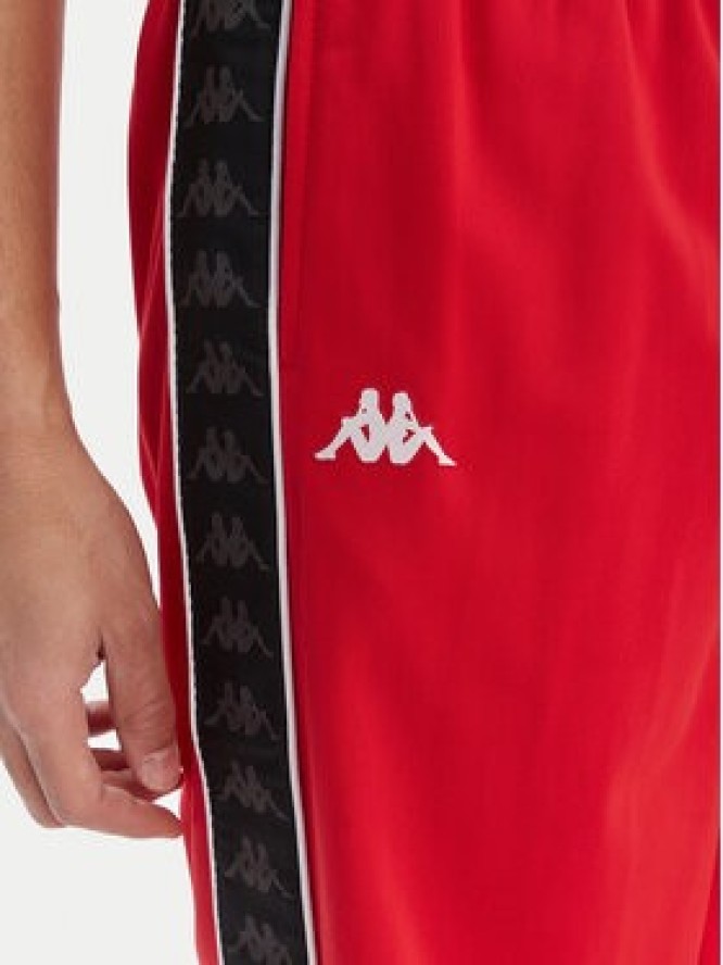 Kappa Szorty sportowe Banda Treadwellz 304KQ20 Czerwony Regular Fit