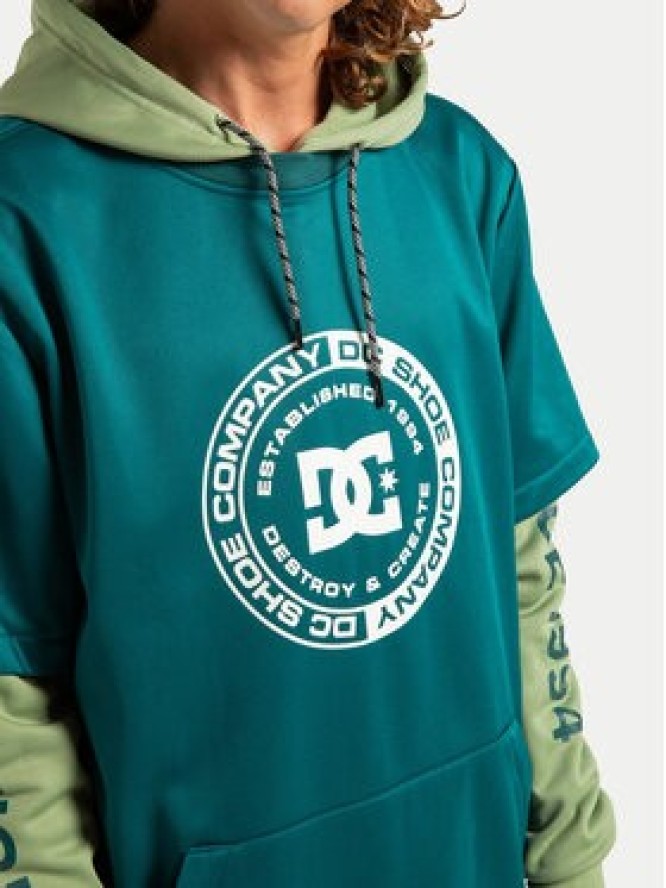 DC Shoes Bluza Dryden ADYFT03440 Zielony Regular Fit