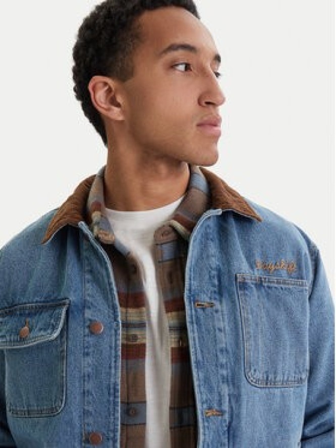 RVCA Kurtka jeansowa Post Dayshift 23A213506 Niebieski Regular Fit