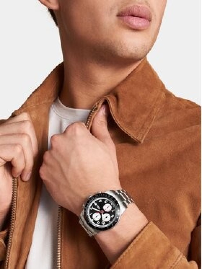 Fossil Zegarek Sport Tourer FS6045 Srebrny