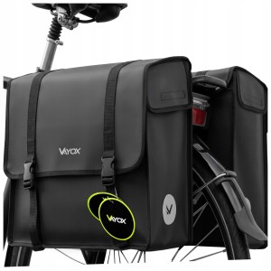 Sakwa rowerowa na bagażnik VAYOX VA0446 podwójna wodoodporna 2x20L