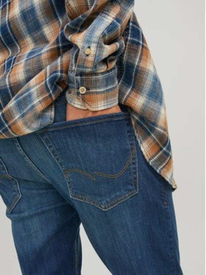 Jack & Jones Jeansy Glenn 12224987 Granatowy Slim Fit