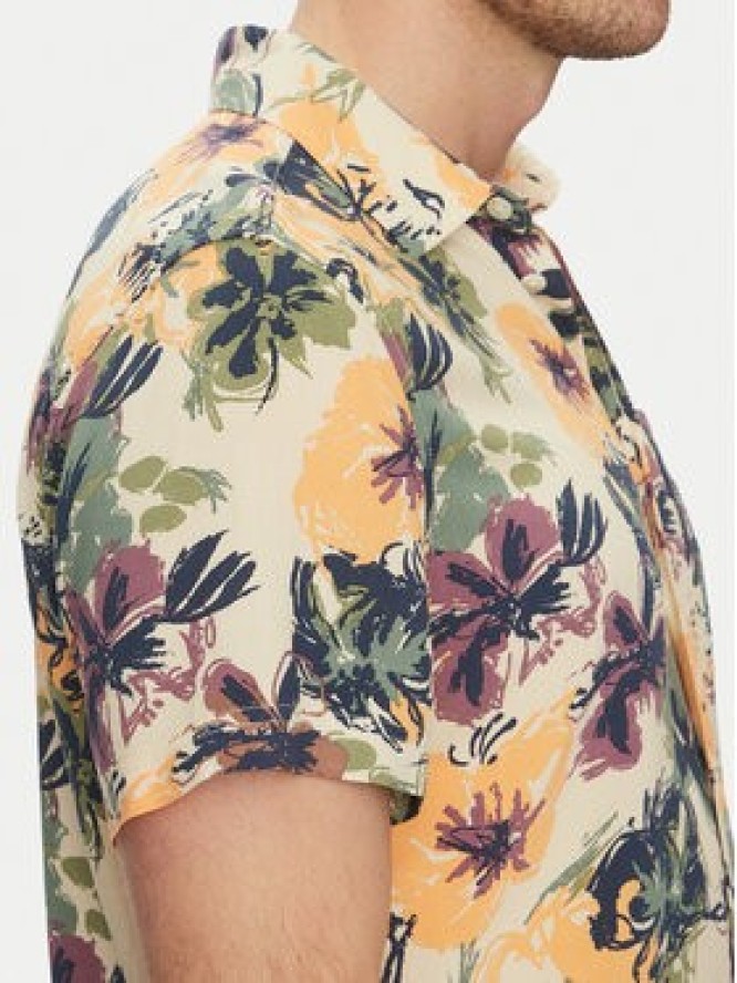 Blend Koszula 20718224 Beżowy Slim Fit