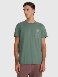 T-SHIRT MĘSKI 4F KOSZULKA APRES SKI BAWEŁNIANA TTSHM2402