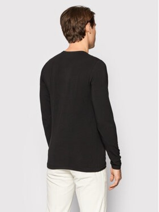Tommy Hilfiger Longsleeve Stretch Tee MW0MW10804 Czarny Slim Fit