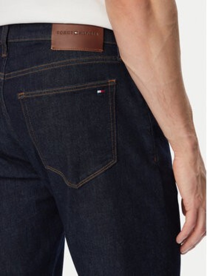 Tommy Hilfiger Jeansy Denton MW0MW42296 Granatowy Straight Leg