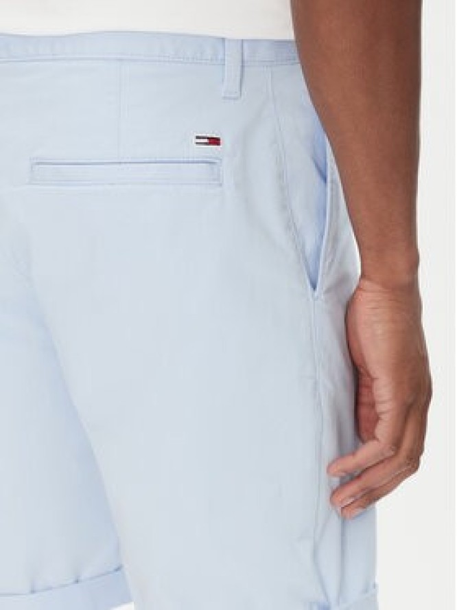 Tommy Jeans Szorty materiałowe Scanton DM0DM21950 Błękitny Slim Fit