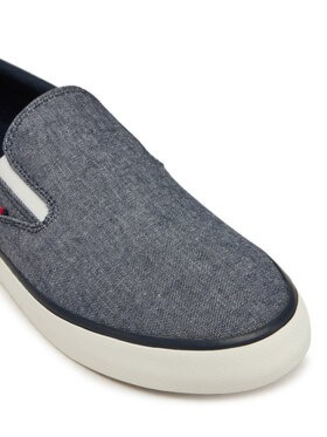 Tommy Hilfiger Tenisówki Th Hi Vulc Low Slip On Ch FM0FM05390 Niebieski